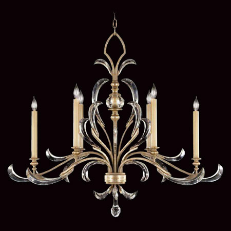 Fine Art Handcrafted Lighting 739240 Crystal Beveled Arcs Oval Chandelier