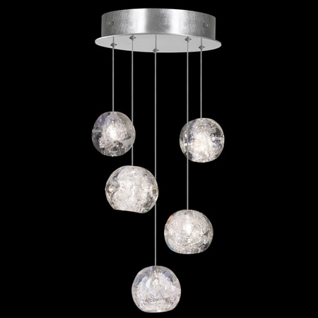 Fine Art Handcrafted Lighting 852440-106L Natural Inspirations 12" Round Multi Pendant Fixture