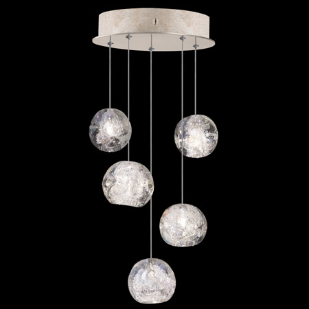 Fine Art Handcrafted Lighting 852440-206L Natural Inspirations 12" Round Multi Pendant Fixture