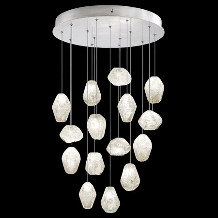 Fine Art Handcrafted Lighting 853140-13L Natural Inspirations 21" Round Multi Pendant Fixture
