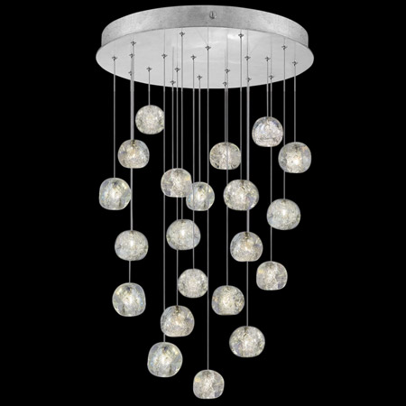 Fine Art Handcrafted Lighting 853240-106L Natural Inspirations 24" Round Multi Pendant Fixture