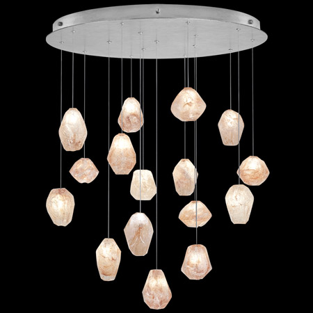 Fine Art Handcrafted Lighting 862840-14L Natural Inspirations 32" Round Multi Pendant Fixture