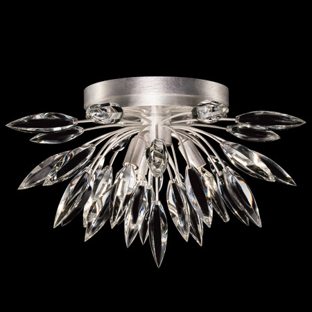Fine Art Handcrafted Lighting 881440 Crystal Lily Buds Flush Mount Ceiling Light