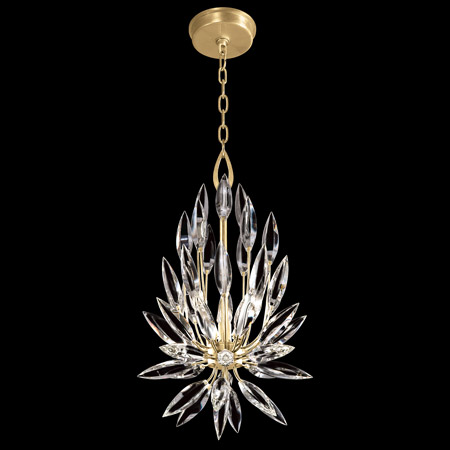 Fine Art Handcrafted Lighting 881540-1 Crystal Lily Buds Pendant