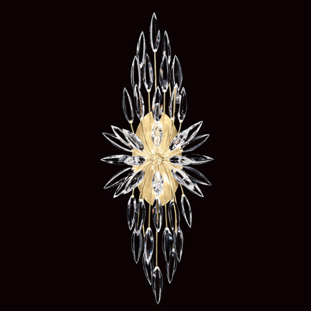 Fine Art Handcrafted Lighting 883550-1 Crystal Lily Buds Wall Sconce