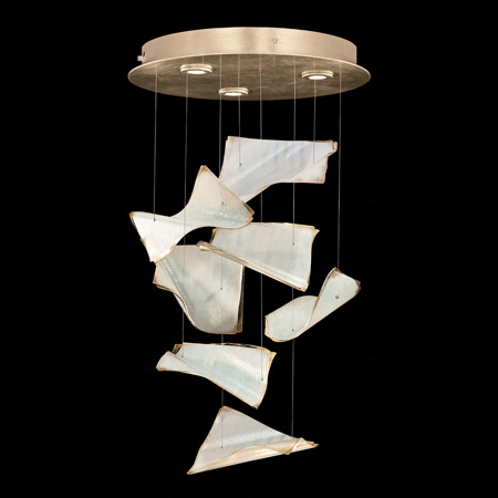 Fine Art Handcrafted Lighting 895640-271 Elevate Pages Round Multi Pendant Fixture