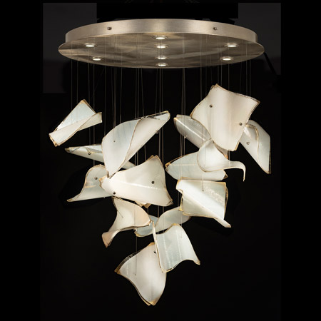 Fine Art Handcrafted Lighting 895840-272 Elevate Pages Round Multi Pendant Fixture