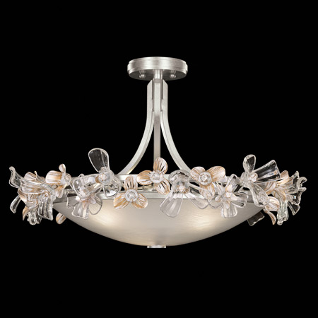 Fine Art Handcrafted Lighting 915540-1 Crystal Azu Semi Flush Mount Ceiling Light