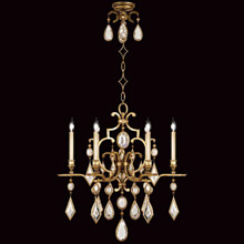 Fine Art Handcrafted Lighting 729640-3 Crystal Encased Gems Clear Gems Chandelier