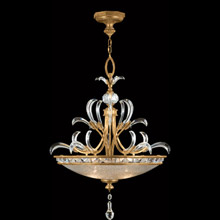 Fine Art Handcrafted Lighting 761740 Crystal Beveled Arcs Gold Inverted Pendant