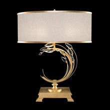 Fine Art Handcrafted Lighting 771510-33 Crystal Crystal Laurel Left Facing Gold Table Lamp