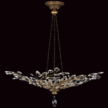 Fine Art Handcrafted Lighting 776440 Crystal Crystal Laurel Gold Large Inverted Pendant