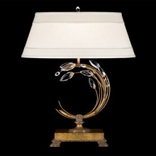 Fine Art Handcrafted Lighting 778010 Crystal Crystal Laurel Gold Left Facing Table Lamp