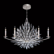 Fine Art Handcrafted Lighting 883240 Crystal Lily Buds Oval Chandelier