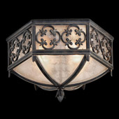 Classic/Traditional Costa del Sol Outdoor Flush Mount Ceiling Fixture - Fine Art Handcrafted Lighting 324882