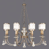Crystal Eaton Place Silver Chandelier - Fine Art Handcrafted Lighting 585240-2