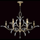 Crystal Beveled Arcs Oval Chandelier - Fine Art Handcrafted Lighting 701240