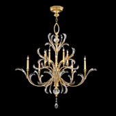 Crystal Beveled Arcs 10 Light Chandelier - Fine Art Handcrafted Lighting 701340-3