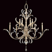 Crystal Beveled Arcs Chandelier - Fine Art Handcrafted Lighting 701340