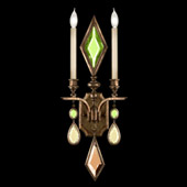 Crystal Encased Gems Wall Sconce - Fine Art Handcrafted Lighting 718150-1