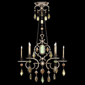 Crystal Encased Gems Oval Chandelier - Fine Art Handcrafted Lighting 725940-1