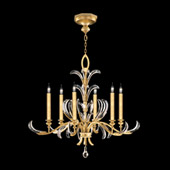 Crystal Beveled Arcs 6 Light Chandelier - Fine Art Handcrafted Lighting 739140-3
