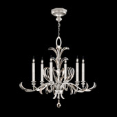 Crystal Beveled Arcs 6 Light Chandelier - Fine Art Handcrafted Lighting 739140-4