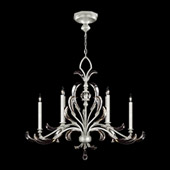 Crystal Beveled Arcs Oval Chandelier - Fine Art Handcrafted Lighting 739240-4