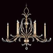 Crystal Beveled Arcs Oval Chandelier - Fine Art Handcrafted Lighting 739240