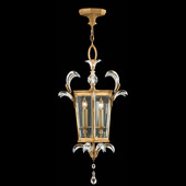 Crystal Beveled Arcs Gold Lantern - Fine Art Handcrafted Lighting 762340