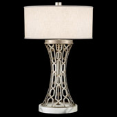 Contemporary Allegretto Silver Table Lamp - Fine Art Handcrafted Lighting 784910