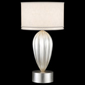 Contemporary Allegretto Silver Table Lamp - Fine Art Handcrafted Lighting 793110