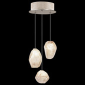 Contemporary Natural Inspirations 9" Round Multi Pendant Fixture - Fine Art Handcrafted Lighting 852340-24L