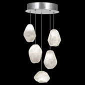 Contemporary Natural Inspirations 12" Round Multi Pendant Fixture - Fine Art Handcrafted Lighting 852440-13L