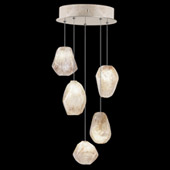 Contemporary Natural Inspirations 12" Round Multi Pendant Fixture - Fine Art Handcrafted Lighting 852440-24L