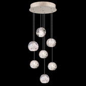 Contemporary Natural Inspirations 14" Round Multi Pendant Fixture - Fine Art Handcrafted Lighting 852640-206L
