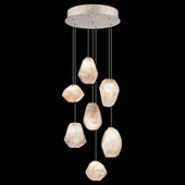 Contemporary Natural Inspirations 14" Round Multi Pendant Fixture - Fine Art Handcrafted Lighting 852640-24L