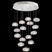 Contemporary Natural Inspirations 21" Round Multi Pendant Fixture - Fine Art Handcrafted Lighting 853140-11L