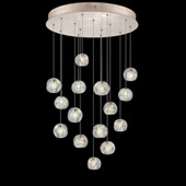 Contemporary Natural Inspirations 21" Round Multi Pendant Fixture - Fine Art Handcrafted Lighting 853140-206L
