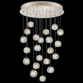 Contemporary Natural Inspirations 24" Round Multi Pendant Fixture - Fine Art Handcrafted Lighting 853240-206L