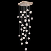 Contemporary Natural Inspirations 30" Square Multi Pendant Fixture - Fine Art Handcrafted Lighting 853540-206L