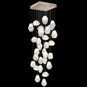 Contemporary Natural Inspirations 30" Square Multi Pendant Fixture - Fine Art Handcrafted Lighting 853540-23L