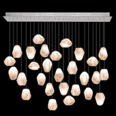 Contemporary Natural Inspirations 54" Rectangular Multi Pendant Fixture - Fine Art Handcrafted Lighting 853640-14L