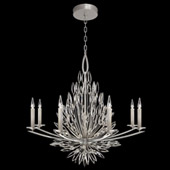 Crystal Lily Buds Eight Light Chandelier - Fine Art Handcrafted Lighting 881240