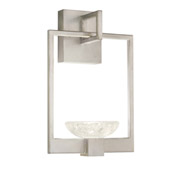 Contemporary Delphi Silver Wall Sconce - Fine Art Handcrafted Lighting 893550-1