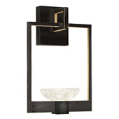 Contemporary Delphi Black Wall Sconce - Fine Art Handcrafted Lighting 893550-3