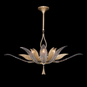 Transitional Plume Oblong Chandelier - Fine Art Handcrafted Lighting 893740-2