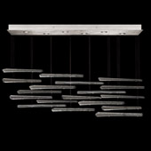 Contemporary Elevate Spires Linear Multi Pendant Fixture - Fine Art Handcrafted Lighting 895140-141