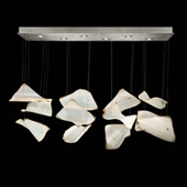 Contemporary Elevate Pages Linear Multi Pendant Fixture - Fine Art Handcrafted Lighting 895140-171