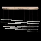 Contemporary Elevate Spires Linear Multi Pendant Fixture - Fine Art Handcrafted Lighting 895140-231